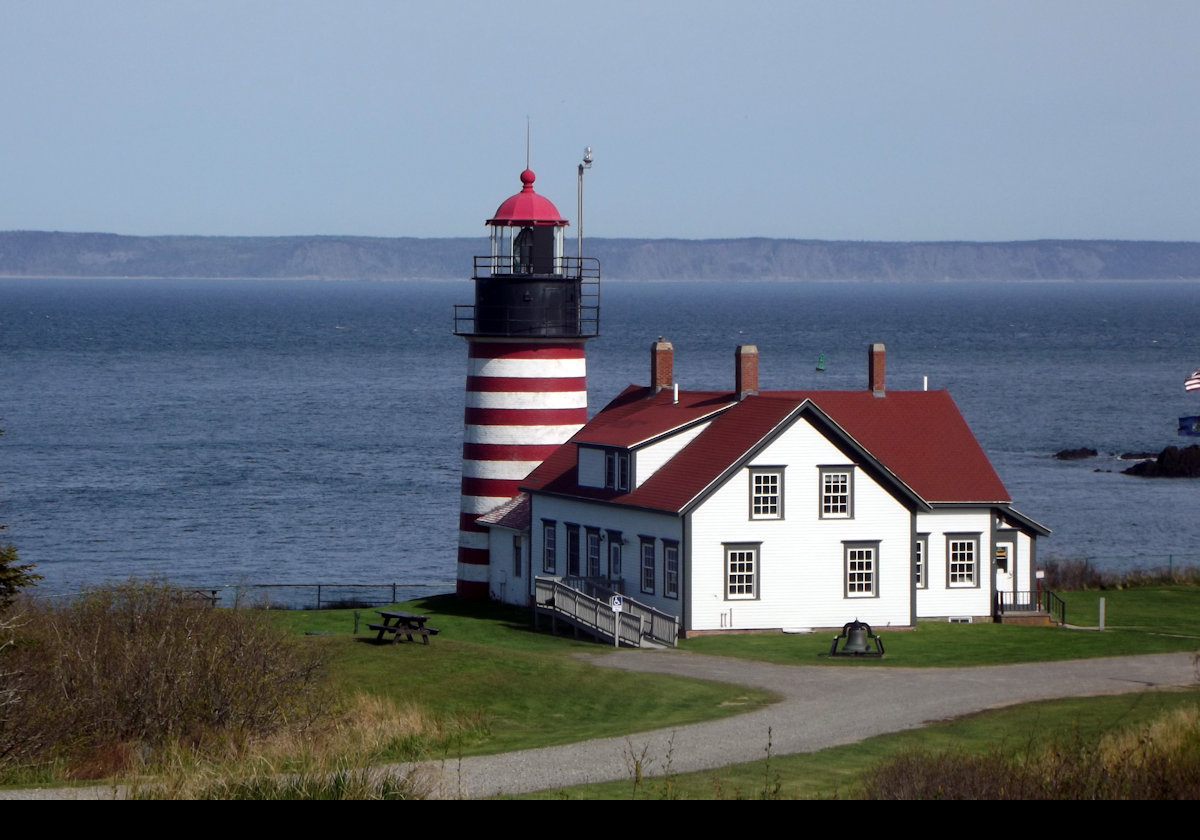 It is the furthest point east in the United States. The first lighthouse was built in 1808, and remained until the current tower was built in 1858.