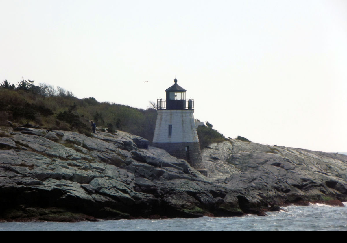 View of the lighthouse from the sea.