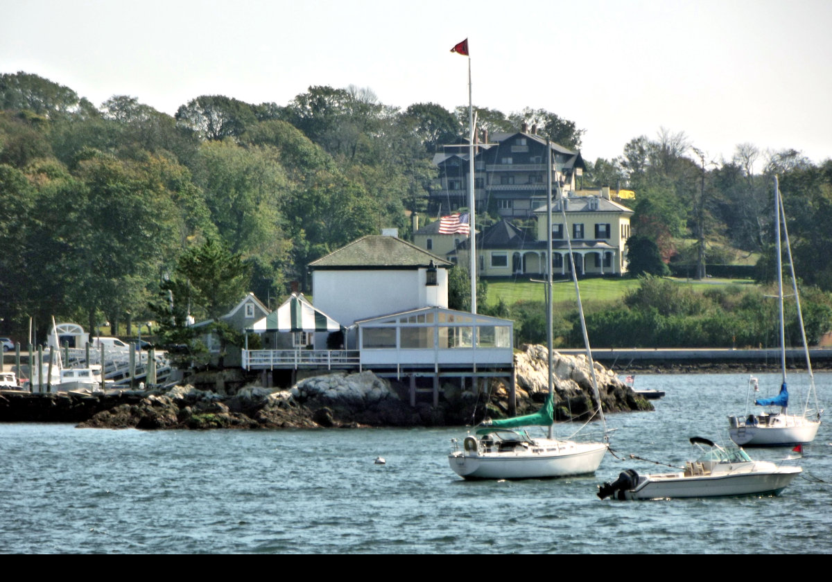 Commissioned in 1854, and originally called the Lime Rock Lighthouse, the Ida Lewis Rock Lighthouse is located in Newport harbor, RI. It is named for Ida Lewis who was the  lighthouse keeper between 1879 and 1911. She is legendary for the number of lives she saved.