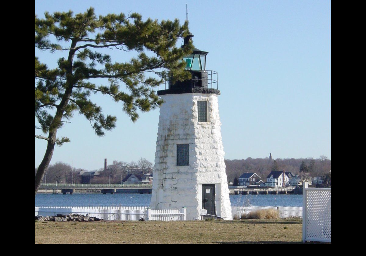 Here is a series of views of the Newport Harbor lighthouse. It is on Goat Island, but should not be confused with the Goat Island Lighthouse near Kennebunkport, ME.