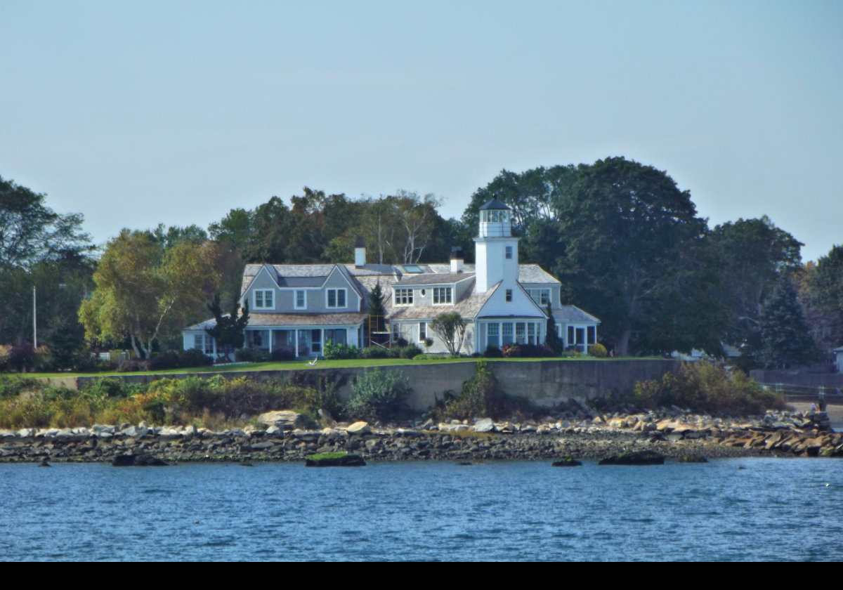 Poplar Point Light, built in 1831, is an historic lighthouse in North Kingstown, Rhode Island. It stands at the end of Poplar Point, marking the southern point of Wickford Harbor.