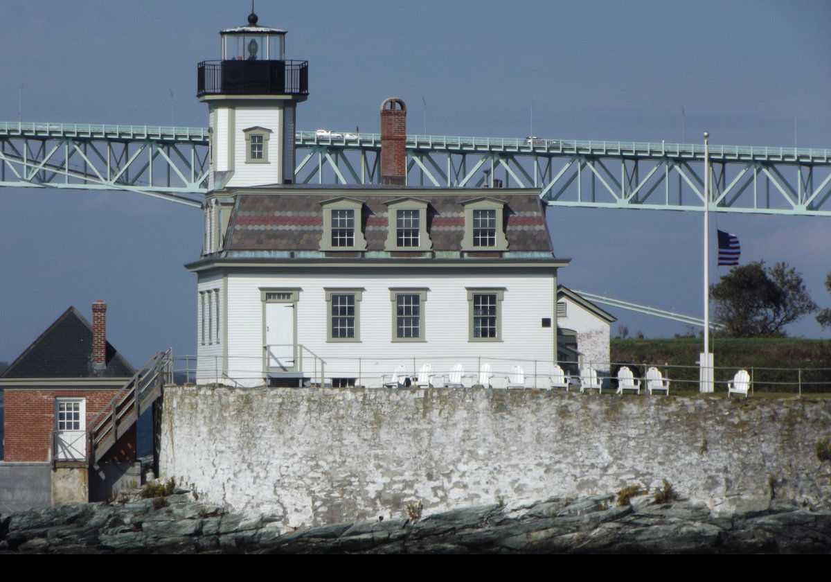 It was discontinued in 1970 soon after the Bridge was completed. It has been restored and is currently a private aid to navigation.