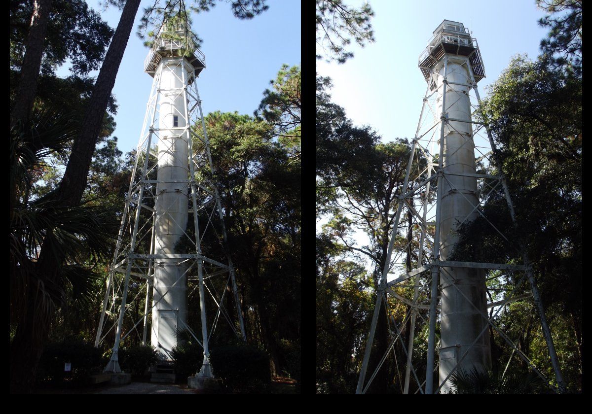 Built between 1879 and 1880, the lighthouse was the rear of a pair of range lights. The front component of the range light pair was moveable, but no longer exists. The land was originally part of the Leomington Plantation which is why it is also known as the Leomington Light.