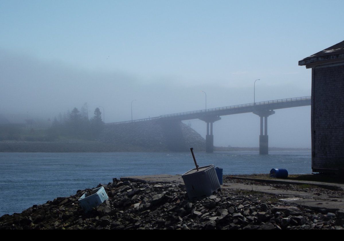 The FDR Memorial Bridge linking Lubec, in the US, to Campobello Island in Canada. 