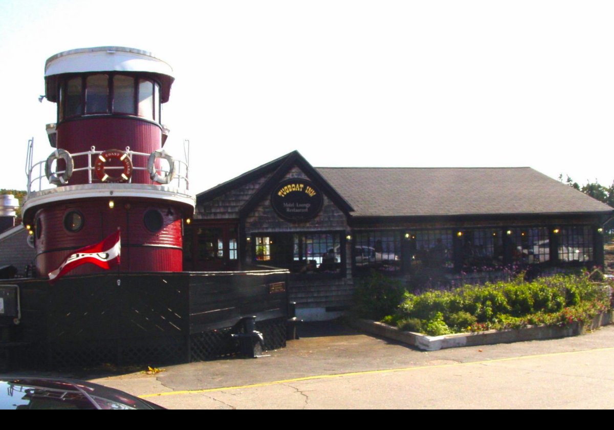 The Tugboat Inn actually includes what was once a working tugboat called the "Maine".  It was added to the inn in the 1970s as a lounge.