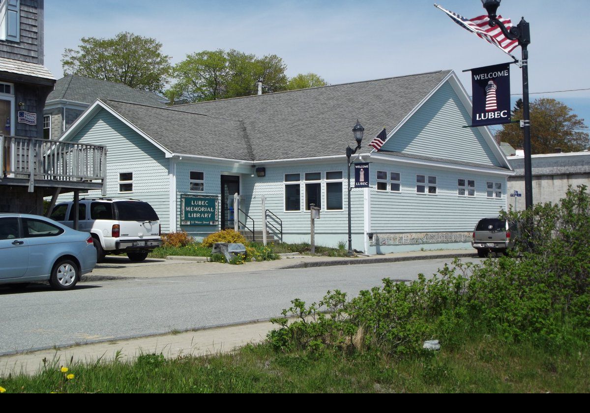 We can never resist a library.  This is the Lubec Memorial Library.