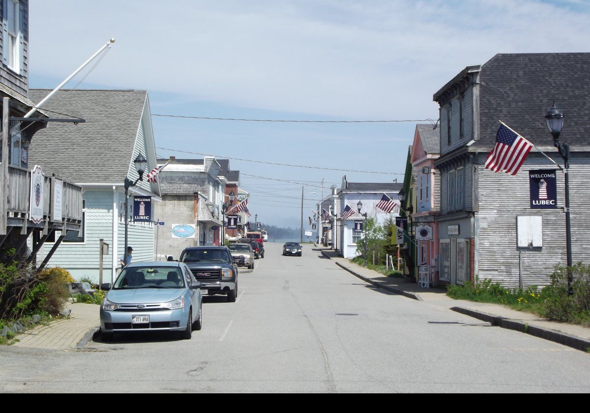 Looking down Water Street.