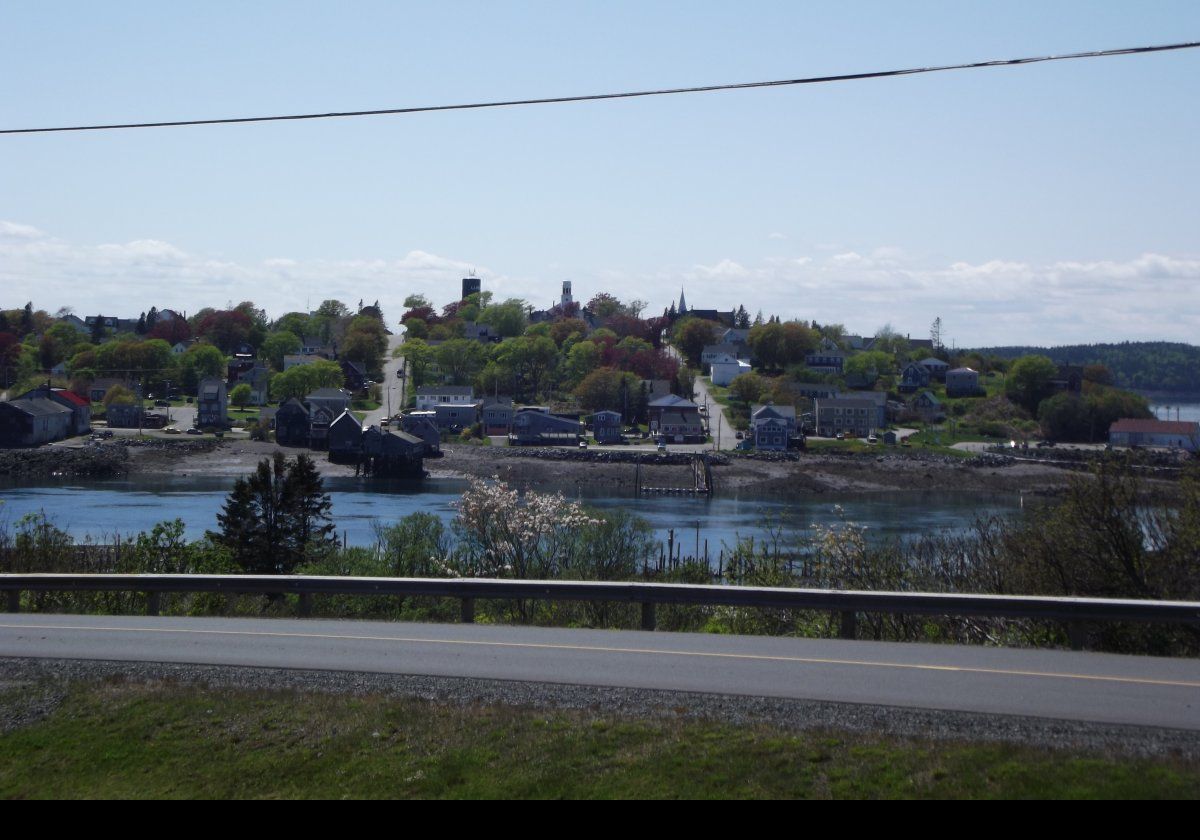 Views of Lubec and the FDR Memorial Bridge taken from the Campobello Island Visitors Centre.