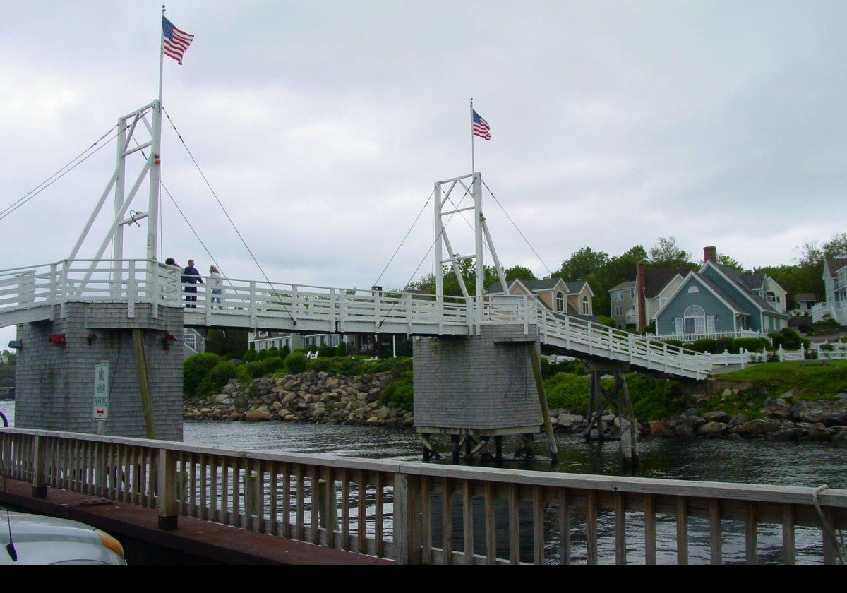 Now some pictures of York Beach. This is a much more tourist oriented part of the Yorks.  Not sure if this bridge even has a name.