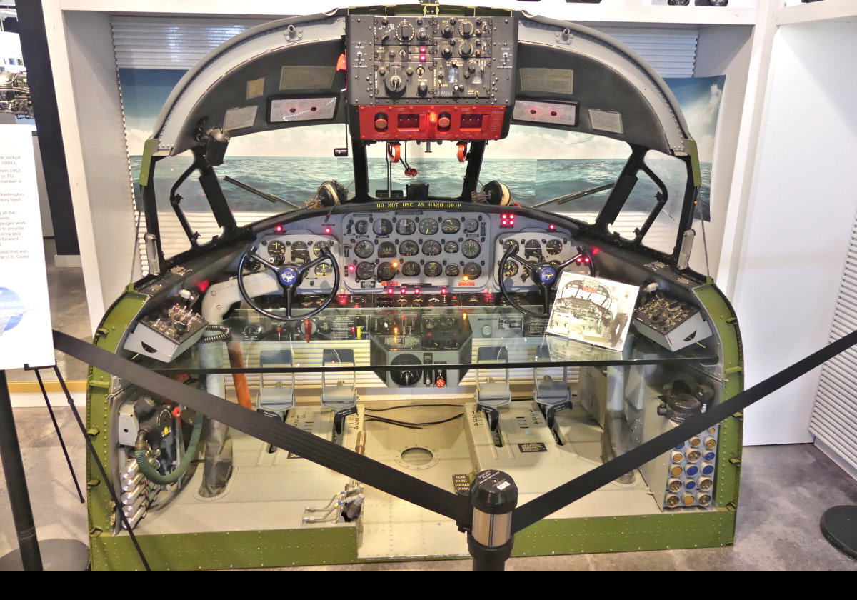 A restored cockpit from a Grumman Albatross that saw service at the U.S. Naval ACademy between 1953 & 1960.  Click the image for more information.