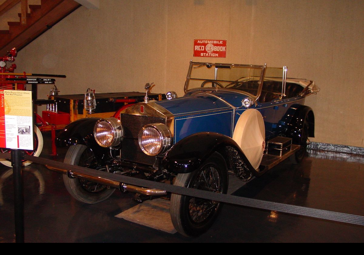 1922 Rolls-Royce Silver Ghost Pall Mall Phaeton.  It had a six cylinder engine of about 7,400 ccs producing 40 horse power. 