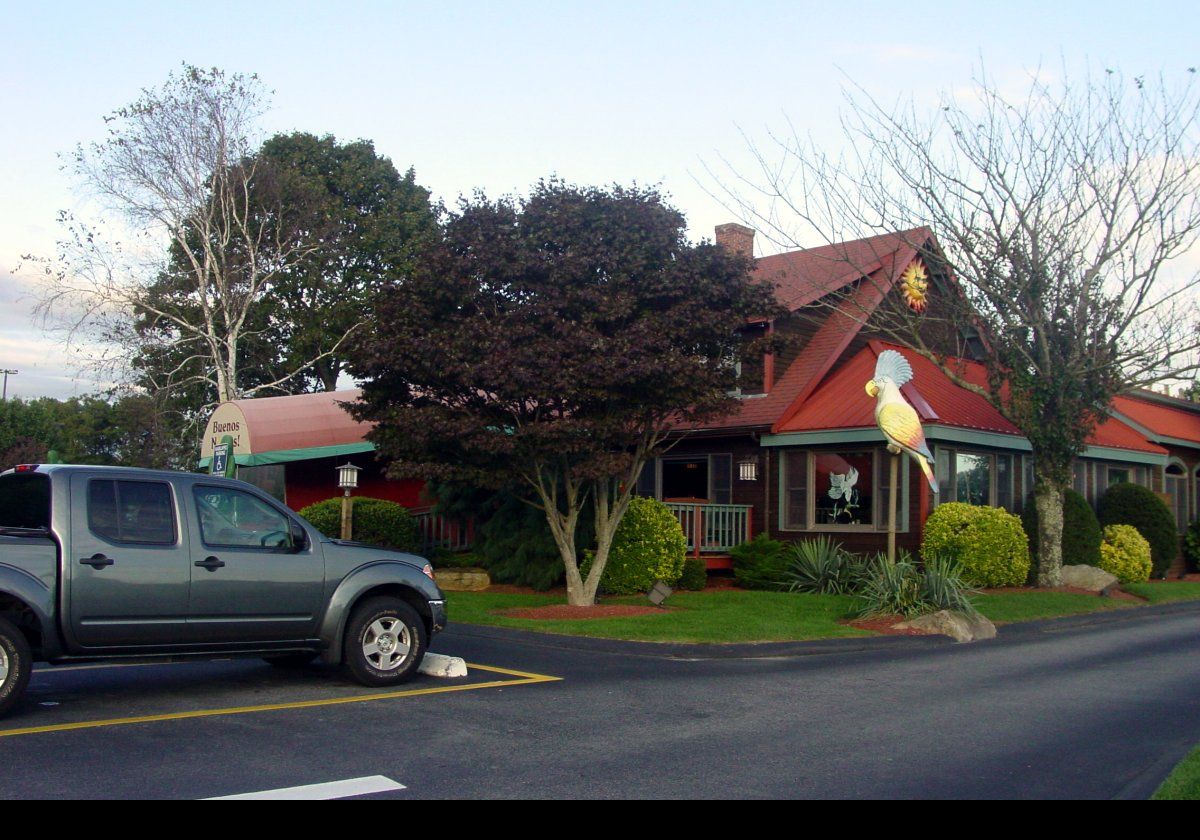 Sam Diego's restaurant on Iyannough Road just outside of Hyannis. A reasonably priced & fun Tex Mex restaurant.  It is also true that we have, on occasion, gone on three consecutive nights!