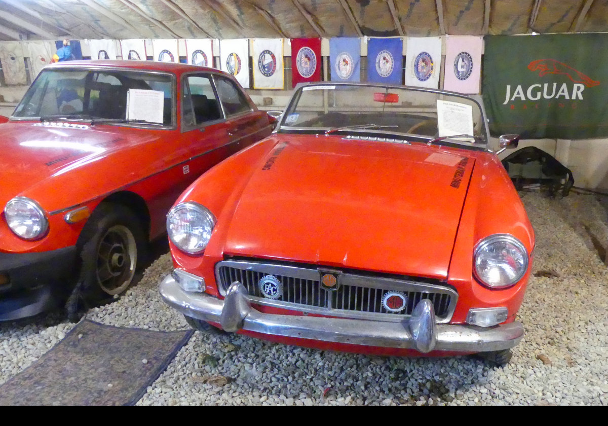 The MGB built from 1962 until 1980 with an 1800 cc version of the "B" Series engine. Several variations including the MGC with the Austin-Healey 3 liter straight 6 engine and the V8 with the 3500 cc Rover V8 derived from a Buick V8. I owned a V8 many years ago.  It was a terrific machine when it worked!