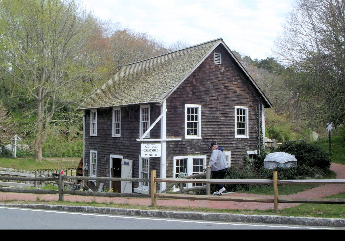 The Stony Brook Grist Mill in Brewster on Cape Cod.