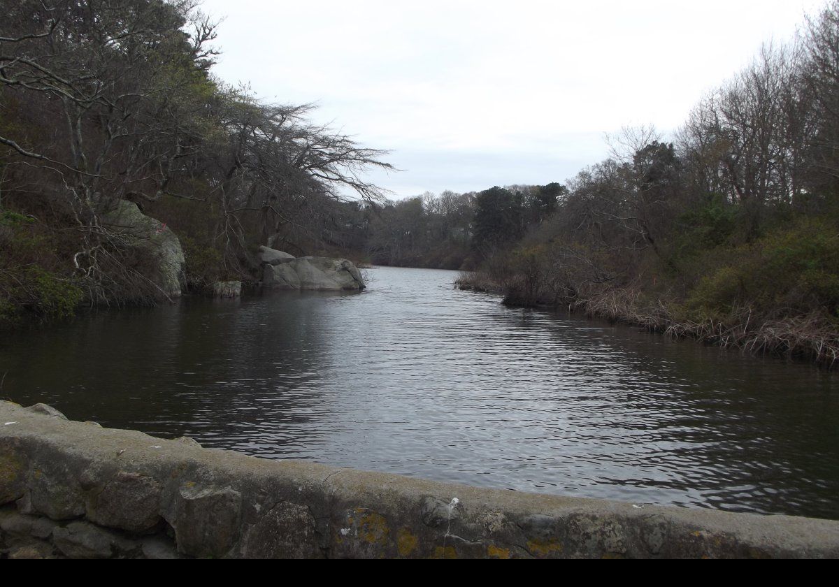 The Lower Mill Pond feeds into Stony Brook and the Herring Run.