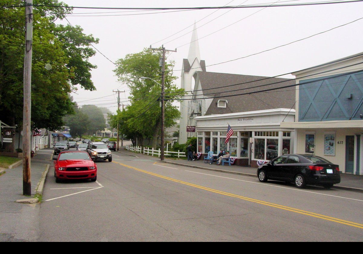 The Village of Chatham, MA.  Looking down the High Street.