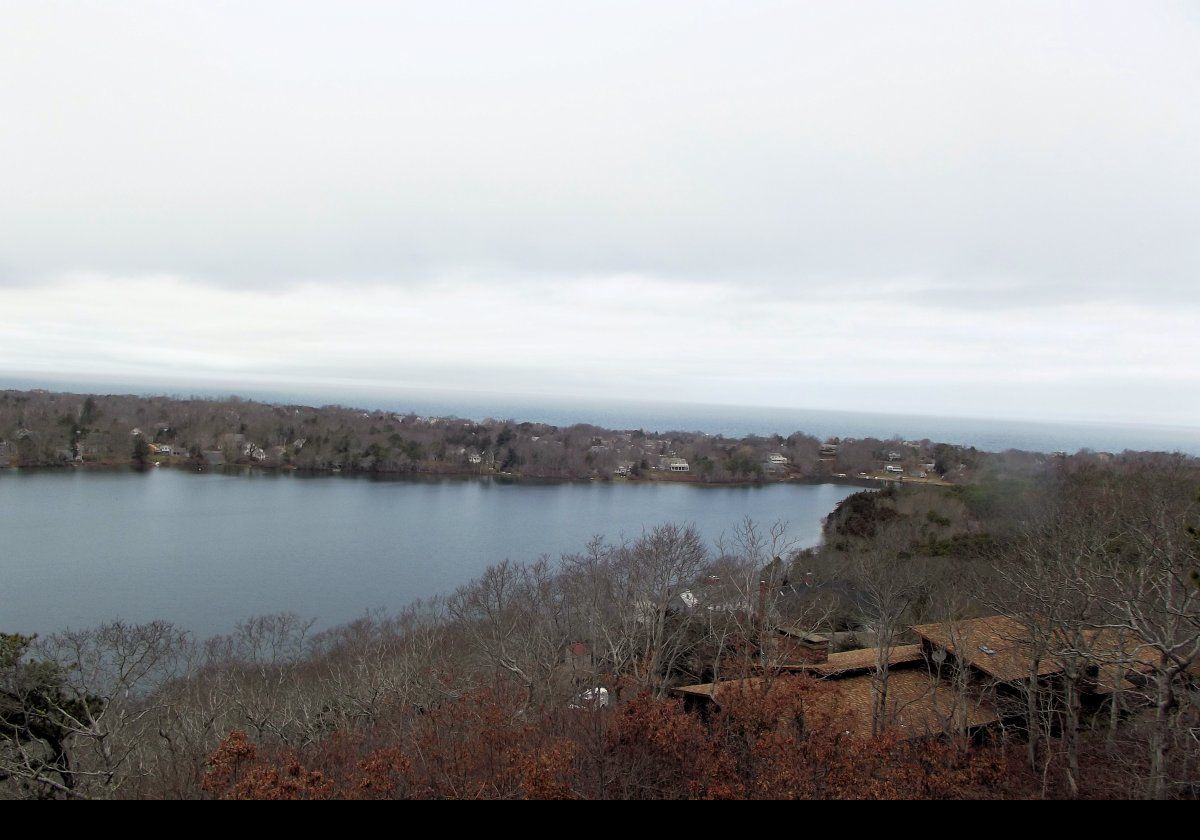 On a clear day you can see Provincetown in one direction and the Sagamore Bridge across the Cape Cod Canal in another.