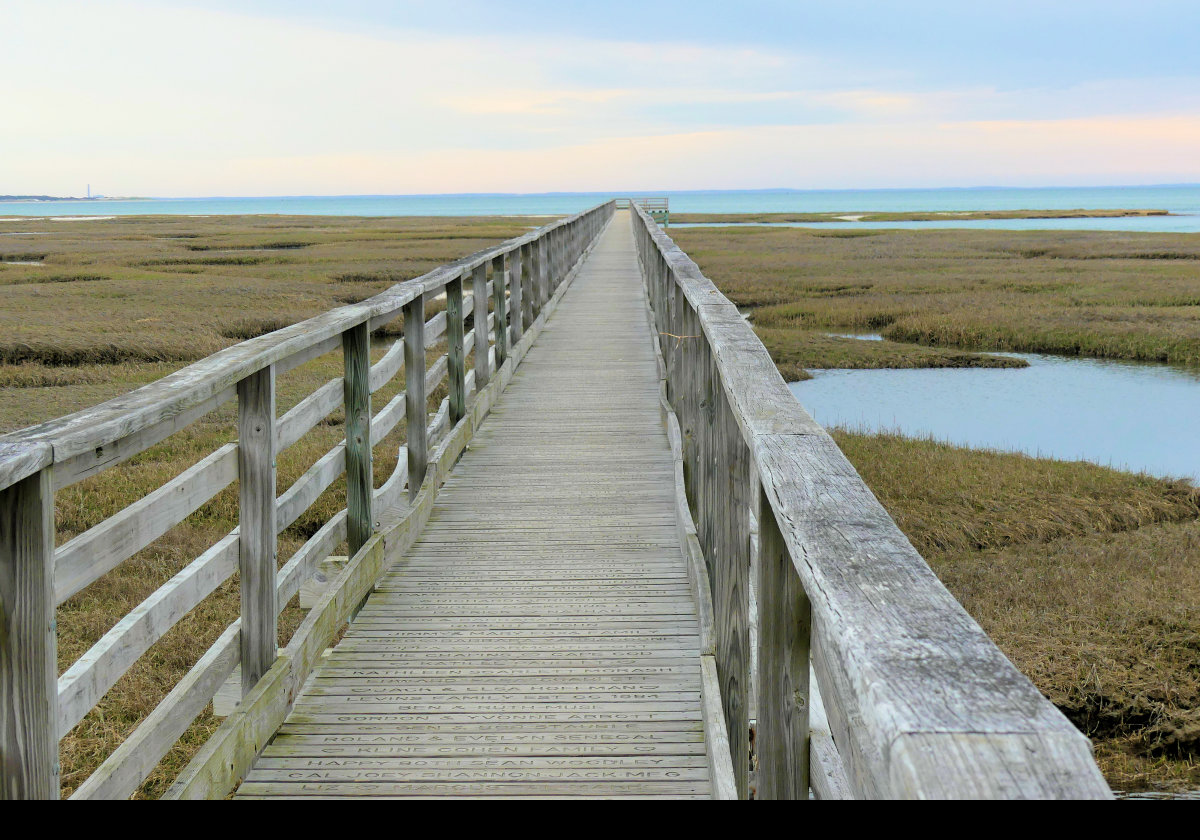 The Bass Hole Boardwalk, which is just a half-mile walk there & back.  There is an observation deck at the end.