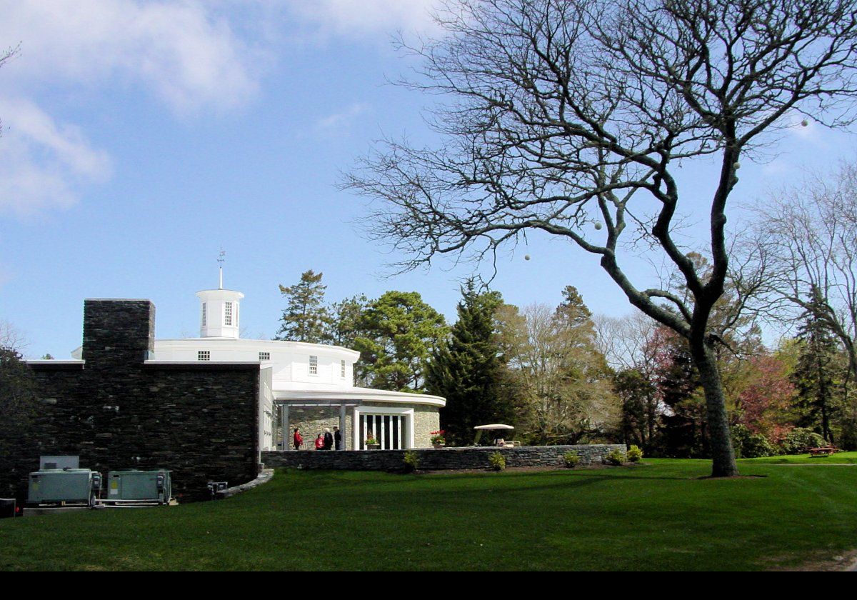 The building that houses the JK Lilly III, Antique Automobile Museum.