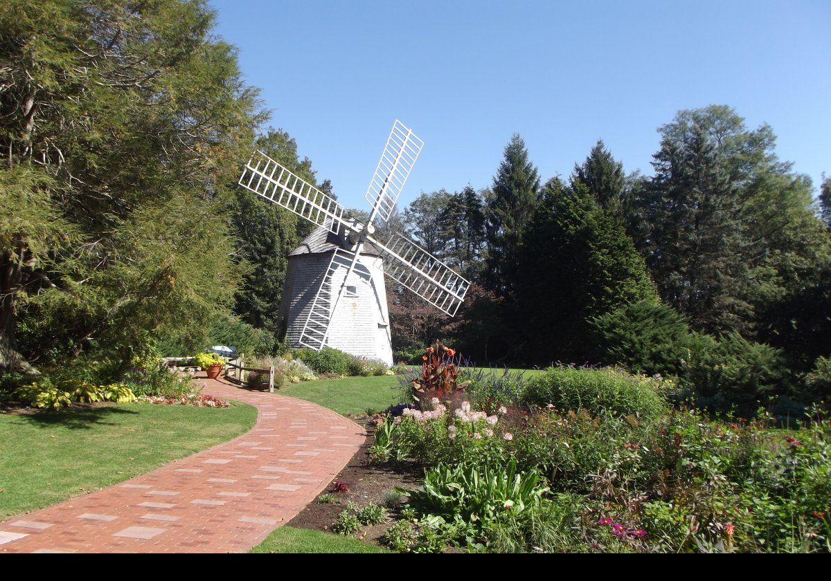 The windmill was the subject of a major restoration that was completed in 2000. It is now open to the public on select days.  The day we were there was NOT one of them!