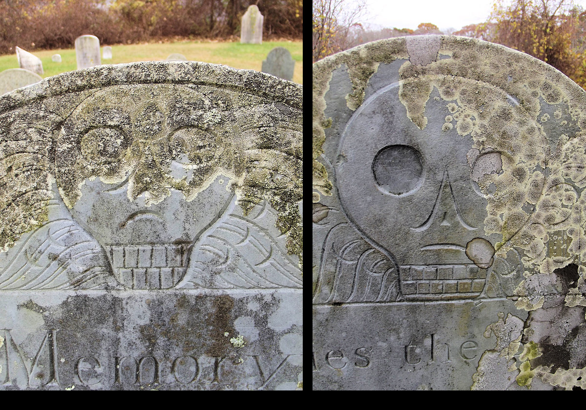 Very interesting motifs appear on most of these very old graves.