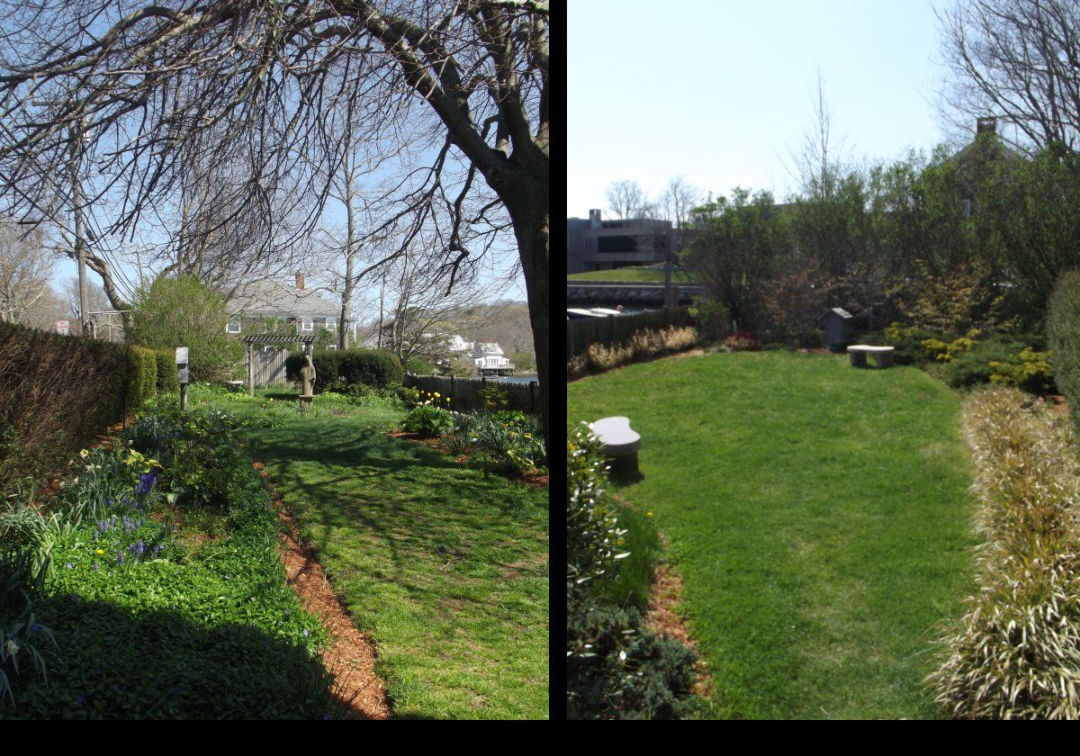 Built in 1929, the tower and flower garden were both gifts from Frances Crane Lillie to St Joseph's Church.