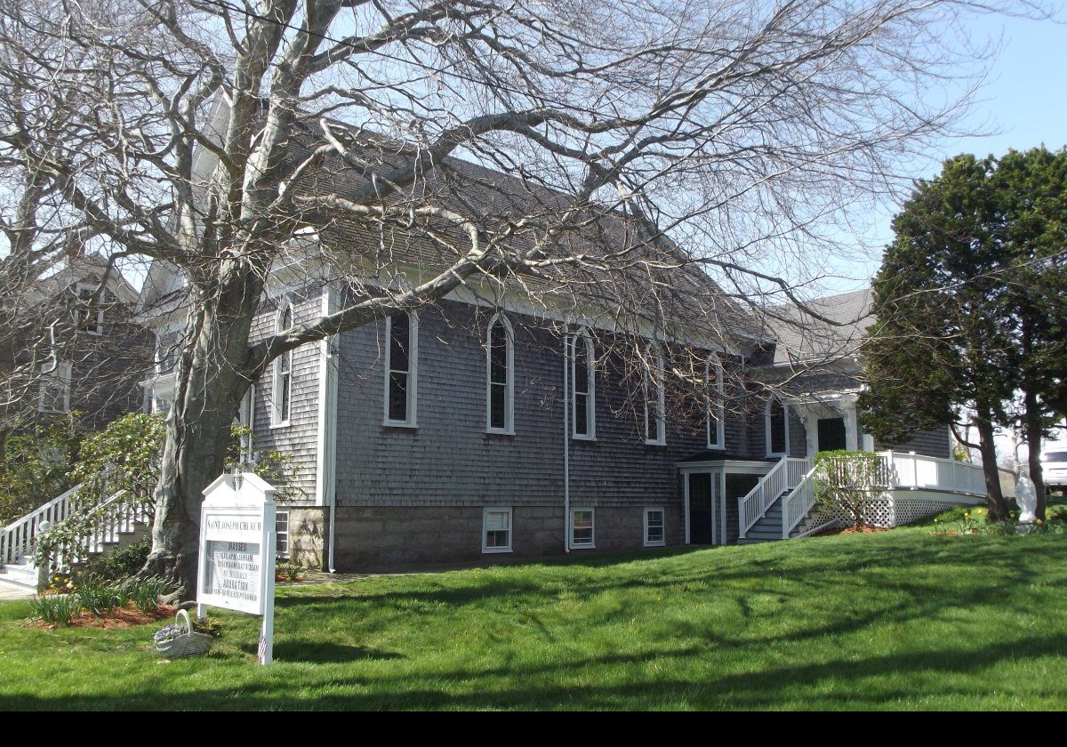 St. Joseph Church was built between 1881 and 1882 on a parcel of land donated by Joseph Story Fay.