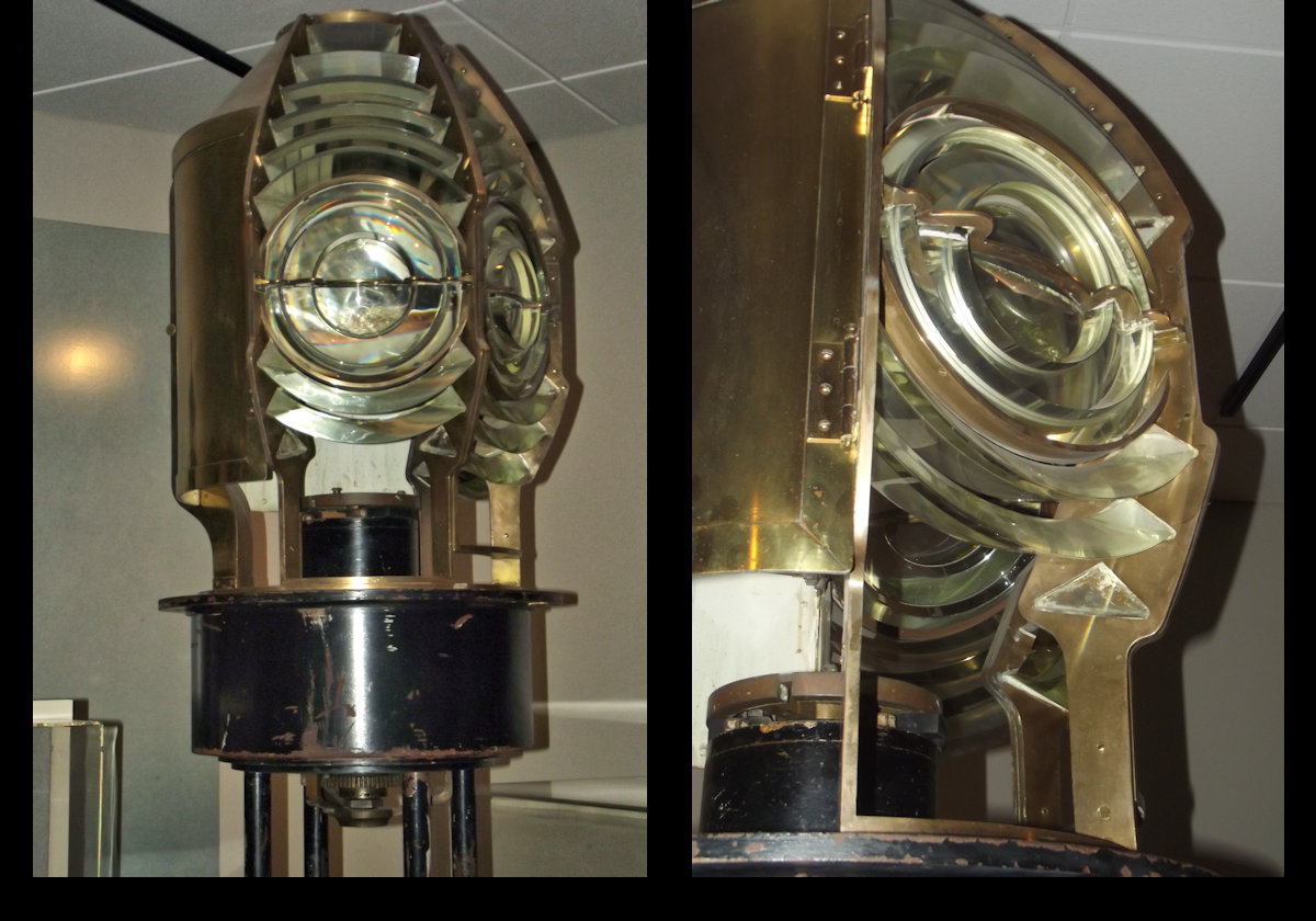 The Fresnel lens once used in Nauset Light.