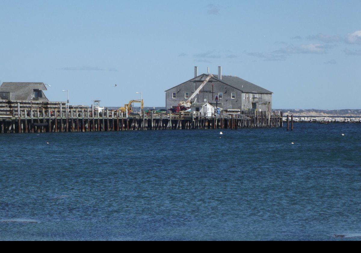 A pier that runs parallel to MacMillan Pier in Cape Cod Bay.