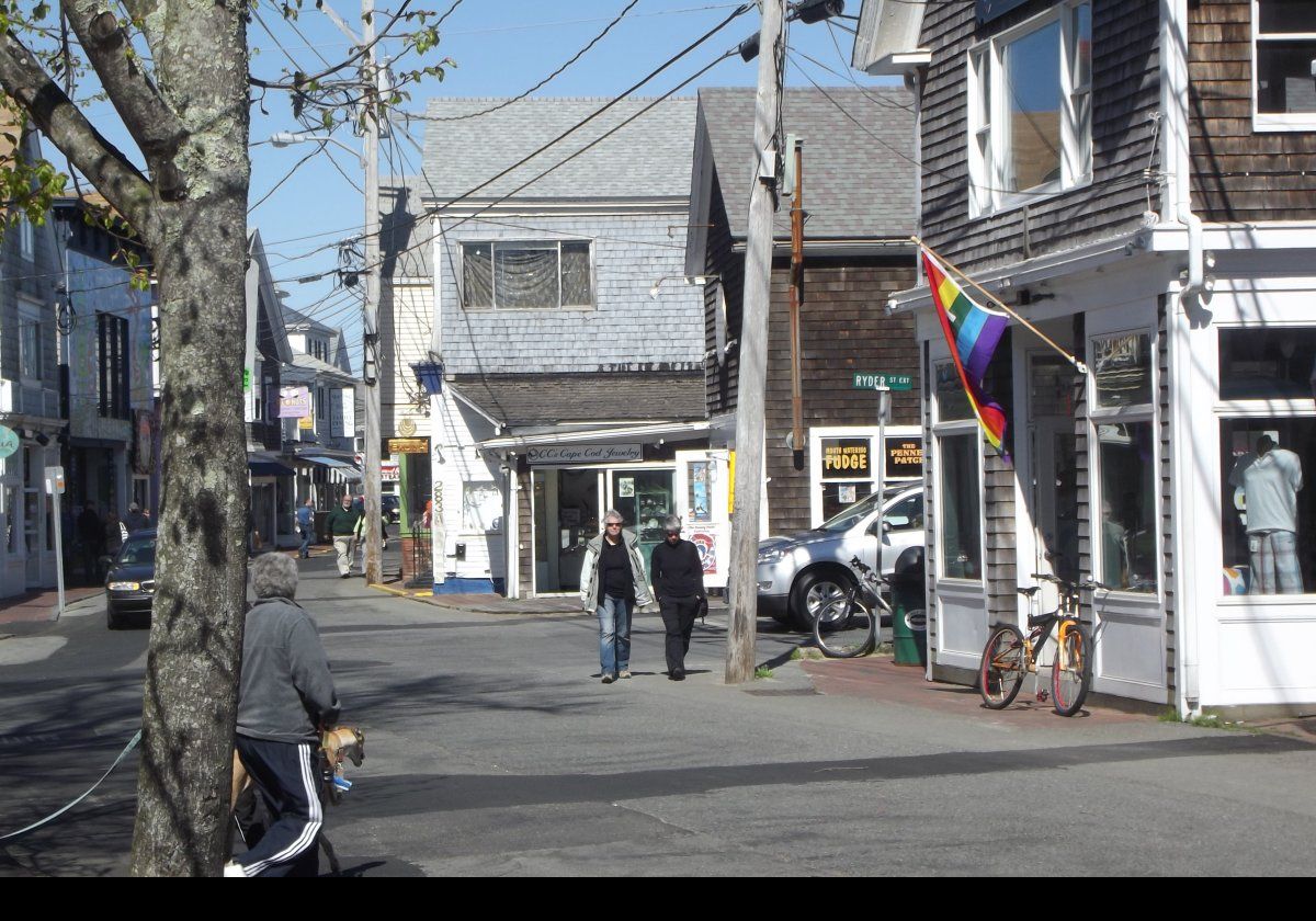 Here we are little further along Commercial Street from Adam's Pharmacy approaching the Cape Cod Jewelry store.