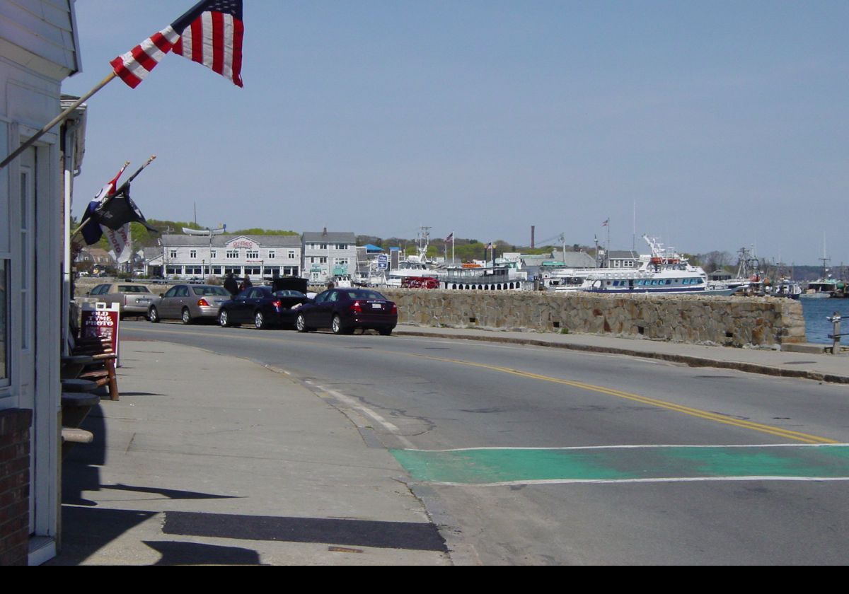 A little further west on Water Street looking across Plymouth Harbor.