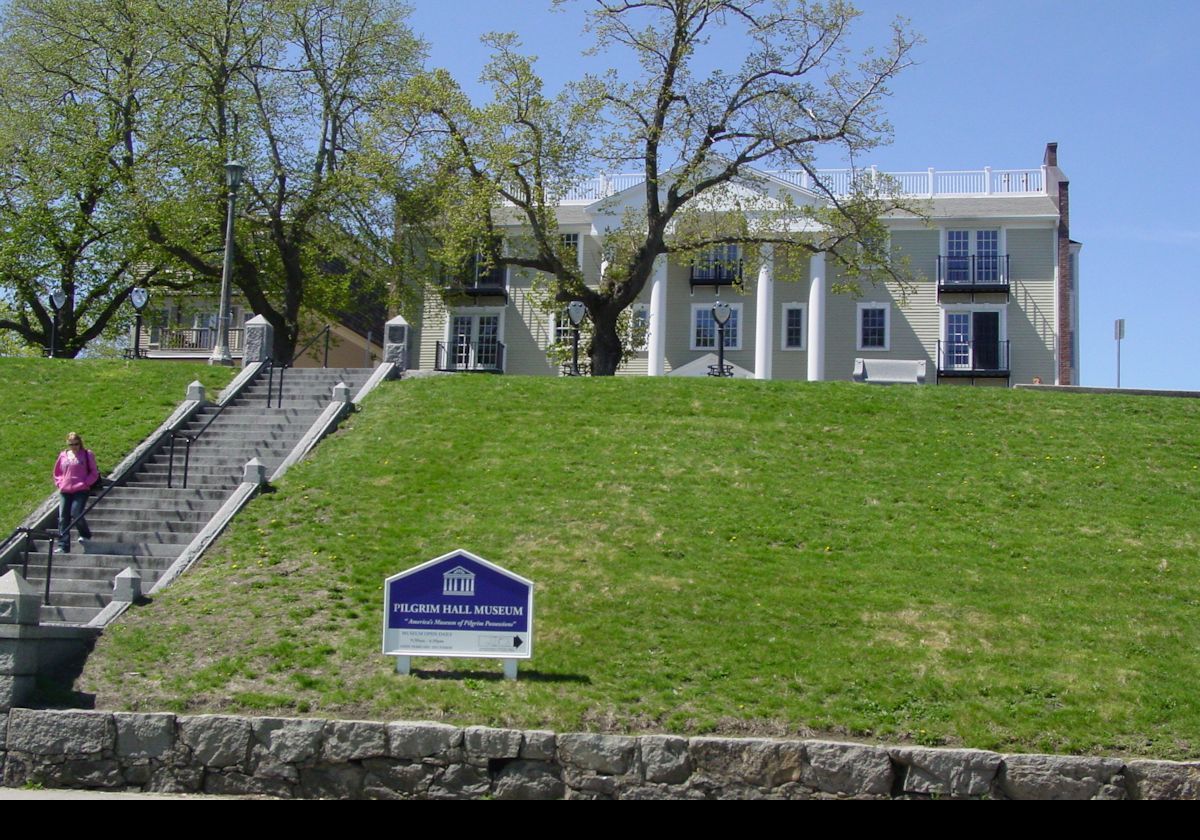 First opened in 1824, and having remained open ever since, the Pilgrim Hall Museum is the oldest public museum in the US. Built in the Greek Revival style, the architect was Alexander Parris.