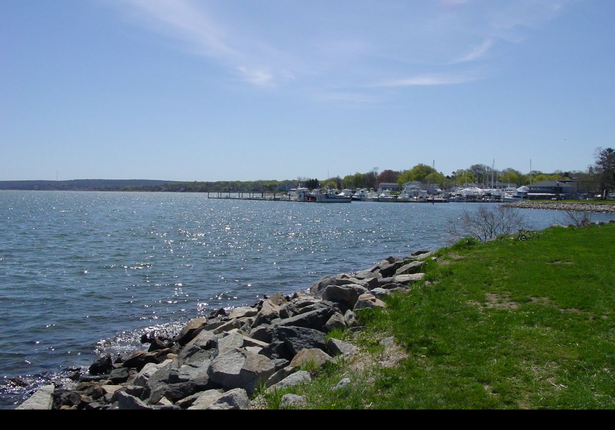 Looking across Plymouth Harbor.