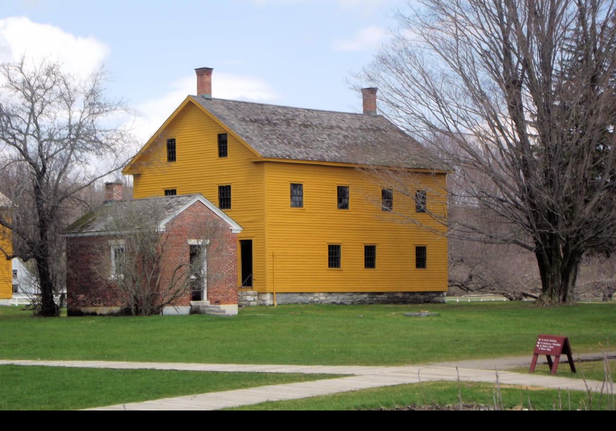 The Sisters' Dairy and Weave Shop, with the Ministry Wash House in the foreground.