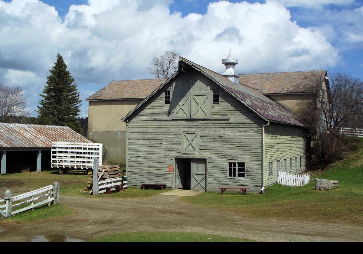 The Barn Complex. The front part is now the Discovery Center. The barn was built in 1910 on the foundation of a calf barn that was built in 1880 that burned down in 1910.