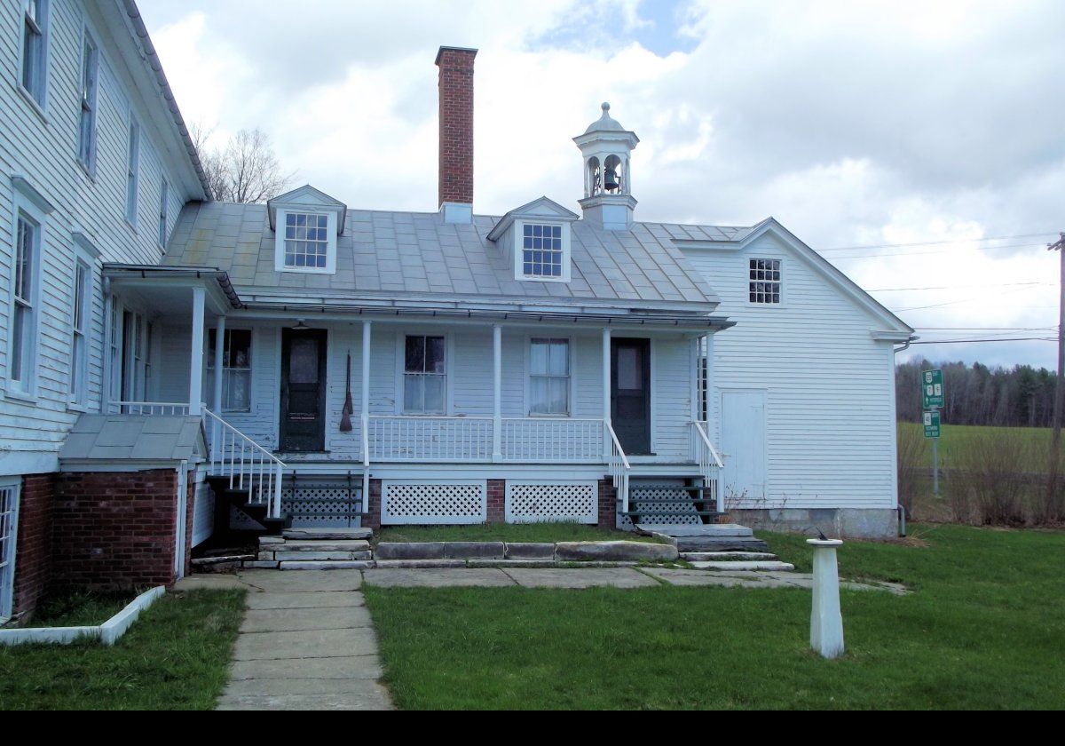 The 1876 kitchen. It connected the main house to an existing woodshed, seen to the right in this picture.