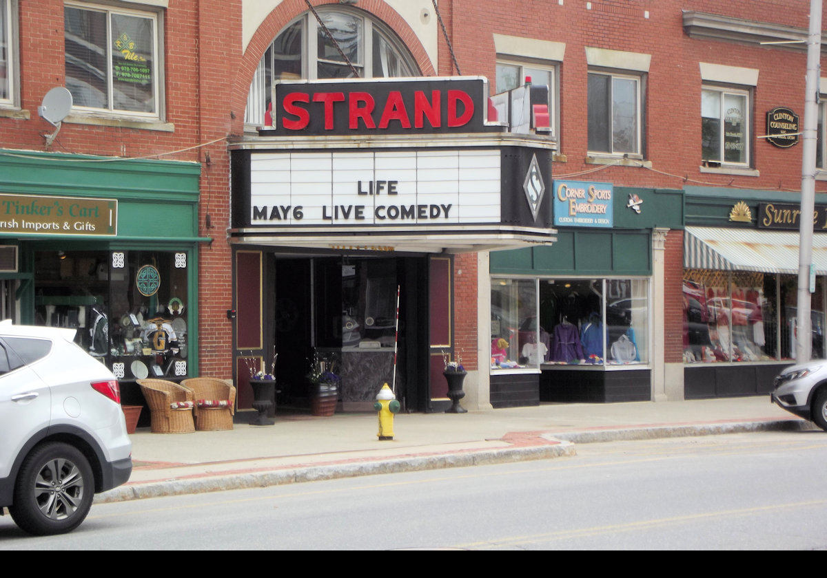 The Strand Theatre was built in 1924 and operated as a vaudeville theater and movie house.