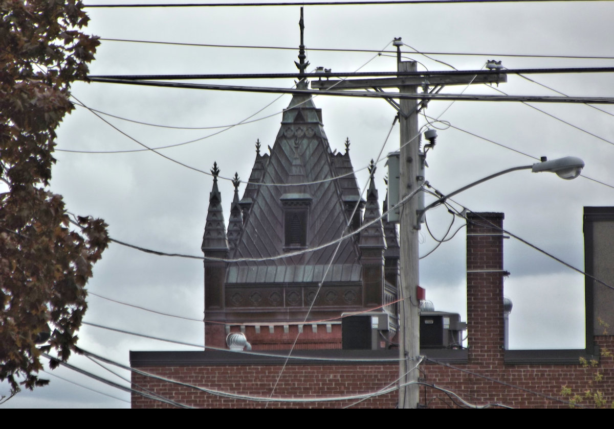 Top of the spire of St. John the Evangelist Church - 80 Union St.