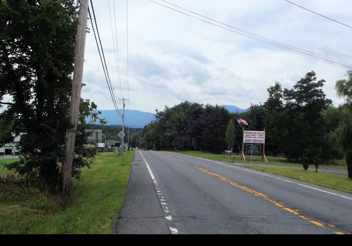 Arriving in Greenville, NY.