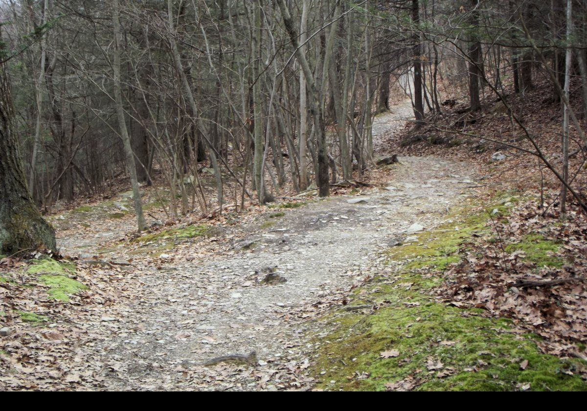 Continuing to climb up towards the falls.