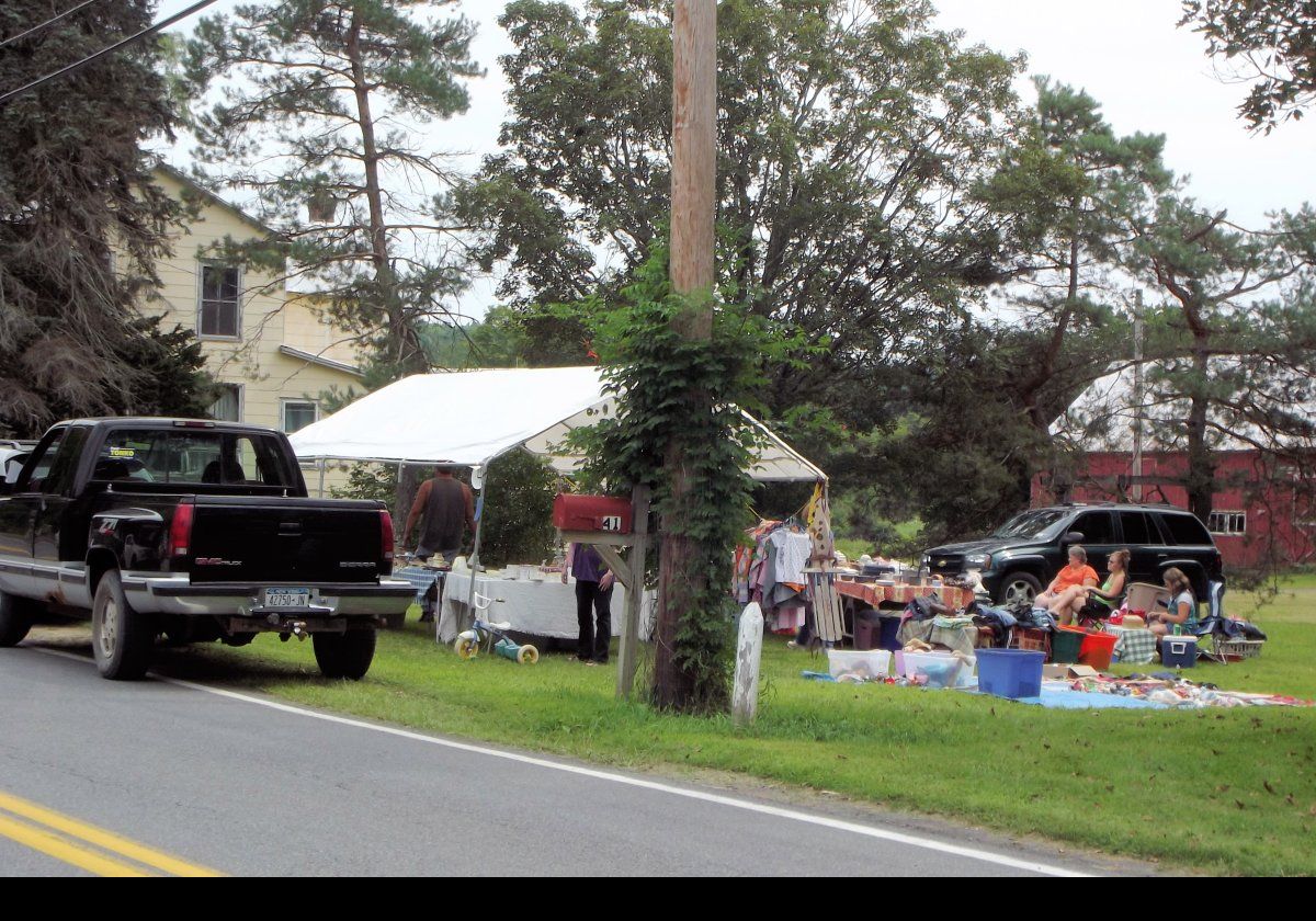 One of a host of roadside sales throughout Medusa.