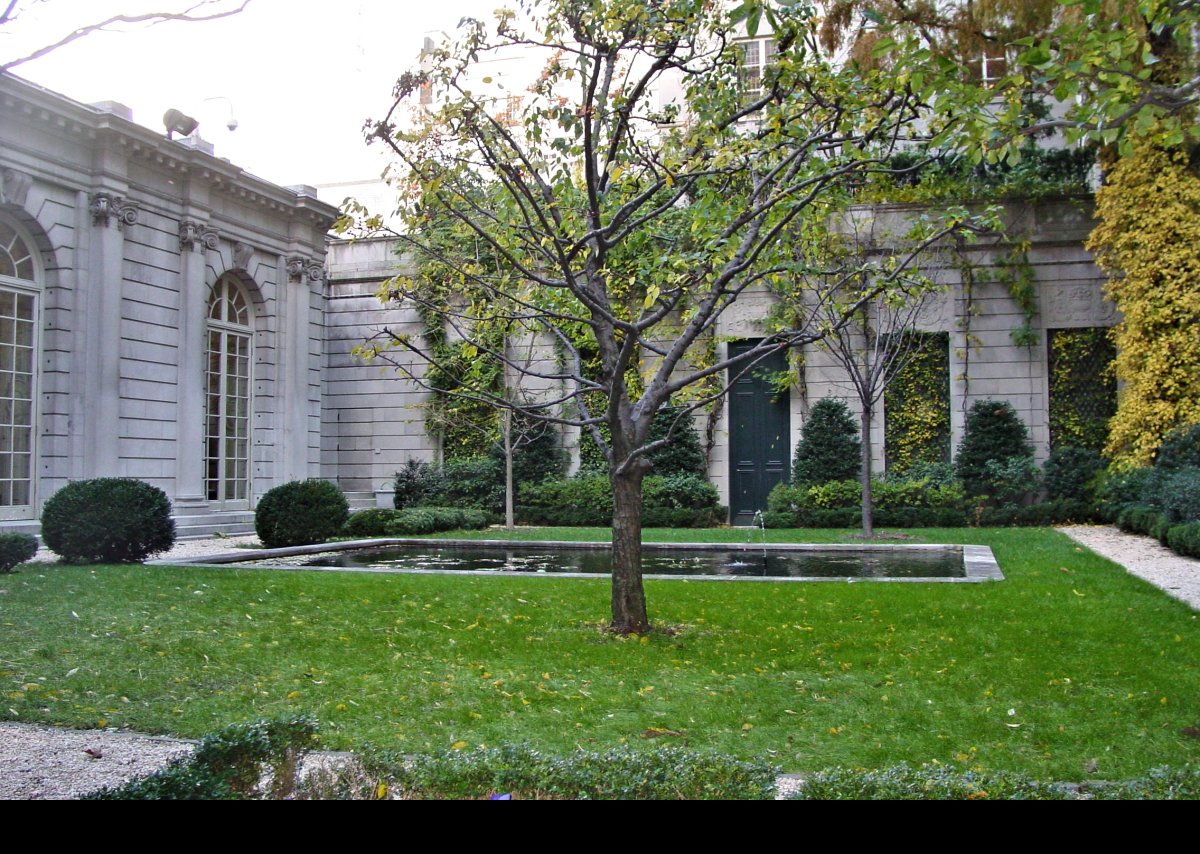 Garden courtyard at the Frick.