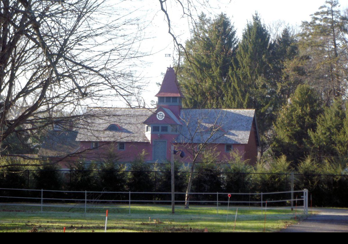 James Roosevelt built the wonderful looking stables you see in this and the next few pictures in 1886.