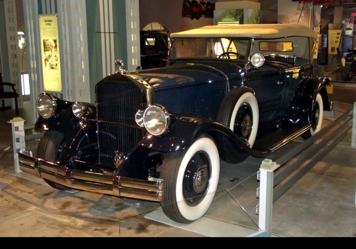 1931 Pierce-Arrow Dual Cowl Phaeton.  Largely hand built, these cars were aimed at a wealthy, conservative clientele.  Started in 1901 in Buffalo, NY, by 1938 they were out of business.