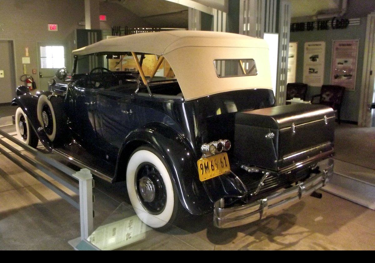 1931 Pierce-Arrow Dual Cowl Phaeton.  Largely hand built, these cars were aimed at a wealthy, conservative clientele.  Started in 1901 in Buffalo, NY, by 1938 they were out of business.