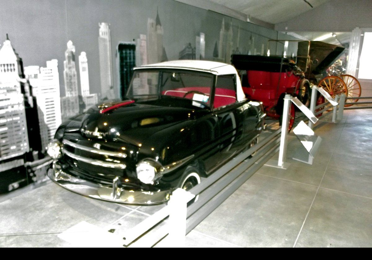 This prototype of the Playboy automobile was manufactured in 1947.  94 examples were built.  The company, like Pierce-Arrow, was based in Buffalo, NY.  Heavily under capitalized, they went bankrupt in 1951.