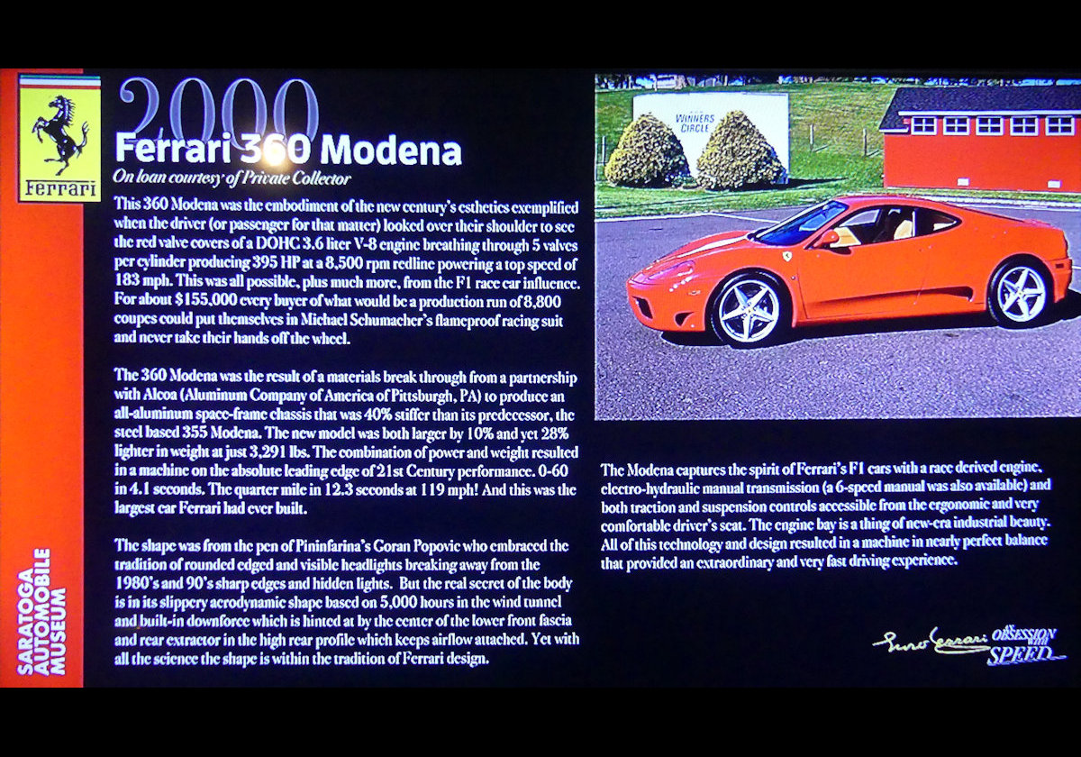 2000 Ferrari 360 Modena.  Click the image for more info.