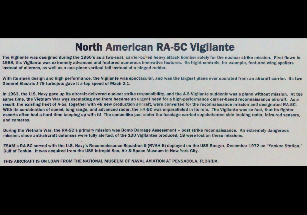 North American RA-5C Vigilante.  More information on the next photo.