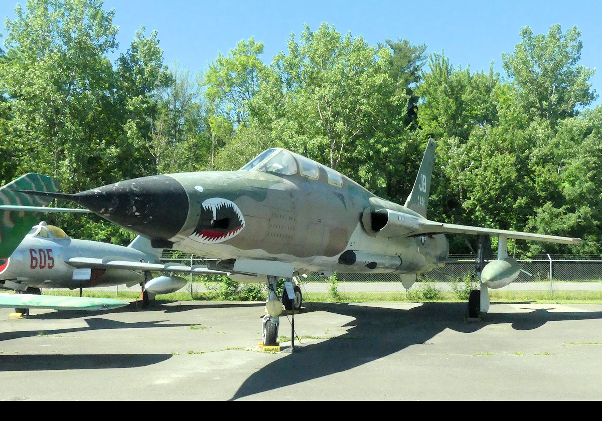 Republic F-105G Thunderchief.  More information on the next photo.