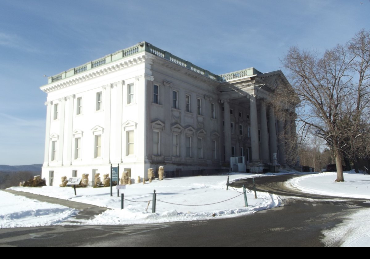 Ruth Livingston had married Ogden Mills, and inherited the house. They decided that the house was too small, and did not adequately reflect their immense wealth, so had it rebuilt as a 65 room Beaux-Arts mansion. This is the house we see today.